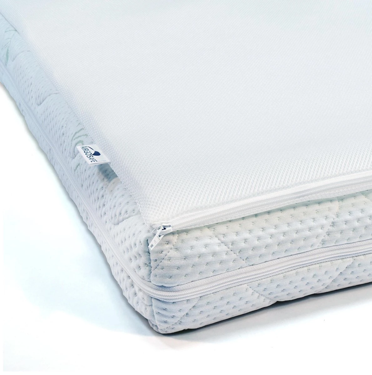 ABZ Baby Matras Combi Witte Panter Met Airgosafe Topper - 70x140 Cm 3 ABZ Baby Matras Combi Witte Panter Met Airgosafe Topper - 70x140 Cm