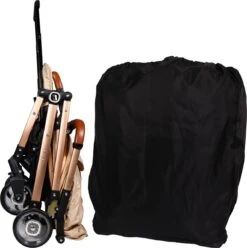 Ding Vivo Wandelwagen - Beige/Rose - Inklapbare Buggy - Inclusief Boodschappenmandje En Zonnekap -Bekend Babyproducten Winkel 1193x1200 10