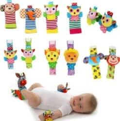 Baby Rammelaar | Baby Rammelaar Sokjes En Rammelaar Armbanden|4-delig Rammelaar Set|Pols- En Voetrammelaar Set| 0 T/m 24 Maanden | Babyarmband | Babysokken | Babykleding|Pasgeboren Baby| Baby Gift Set -Bekend Babyproducten Winkel 1194x1200 6