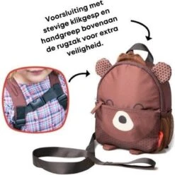 Kindertuigje Met Looplijn - Rugzak Voor Peuter & Kleuter - Tuigje Kind - Rugzaktuigje - Beer -Bekend Babyproducten Winkel 1195x1200 8