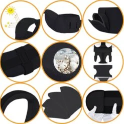 Deryan Pack Luxe Ergonomische Draagzak - Babydrager + Opbergvakjes - Zwart -Bekend Babyproducten Winkel 1196x1200 12