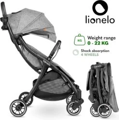 Lionelo Buggy Julie One - Kinderwagen Premium - Automatisch Opvouwen - Wandelwagen Tot 22 Kg - Comfortabele Zitje -Bekend Babyproducten Winkel 1197x1200 6