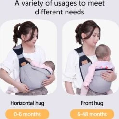 Merkloos Draagzak - Baby Draagzak - Zak - Grijs - Multifunctioneel - Ergonomisch - Baby - Dreumes - Peuter - Wrap - Travel Size - Tot 48 Maanden -Bekend Babyproducten Winkel 1198x1200 33