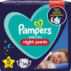 Pampers® Pampers - Night Pants - Maat 5 - Mega Pack - 72 Luierbroekjes -Bekend Babyproducten Winkel 1199x1200 57