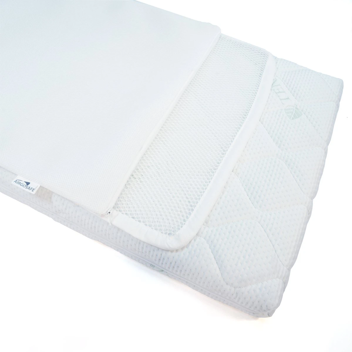 ABZ Baby Matras Combi Witte Panter Met Airgosafe Topper - 70x140 Cm 14 ABZ Baby Matras Combi Witte Panter Met Airgosafe Topper - 70x140 Cm - Afbeelding 12
