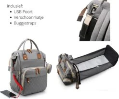 Humpy Dumpy Stijlvolle Luiertas Rugzak (Zwart) Met Uitschuifbaar Verschoon/ Slaap Bedje. Incl. Verschoon Matje, USB Poort & Buggy Straps 16 Humpy Dumpy Stijlvolle Luiertas Rugzak (Zwart) Met Uitschuifbaar Verschoon/ Slaap Bedje. Incl. Verschoon Matje, USB Poort & Buggy Straps -Bekend Babyproducten Winkel 1200x1001 2