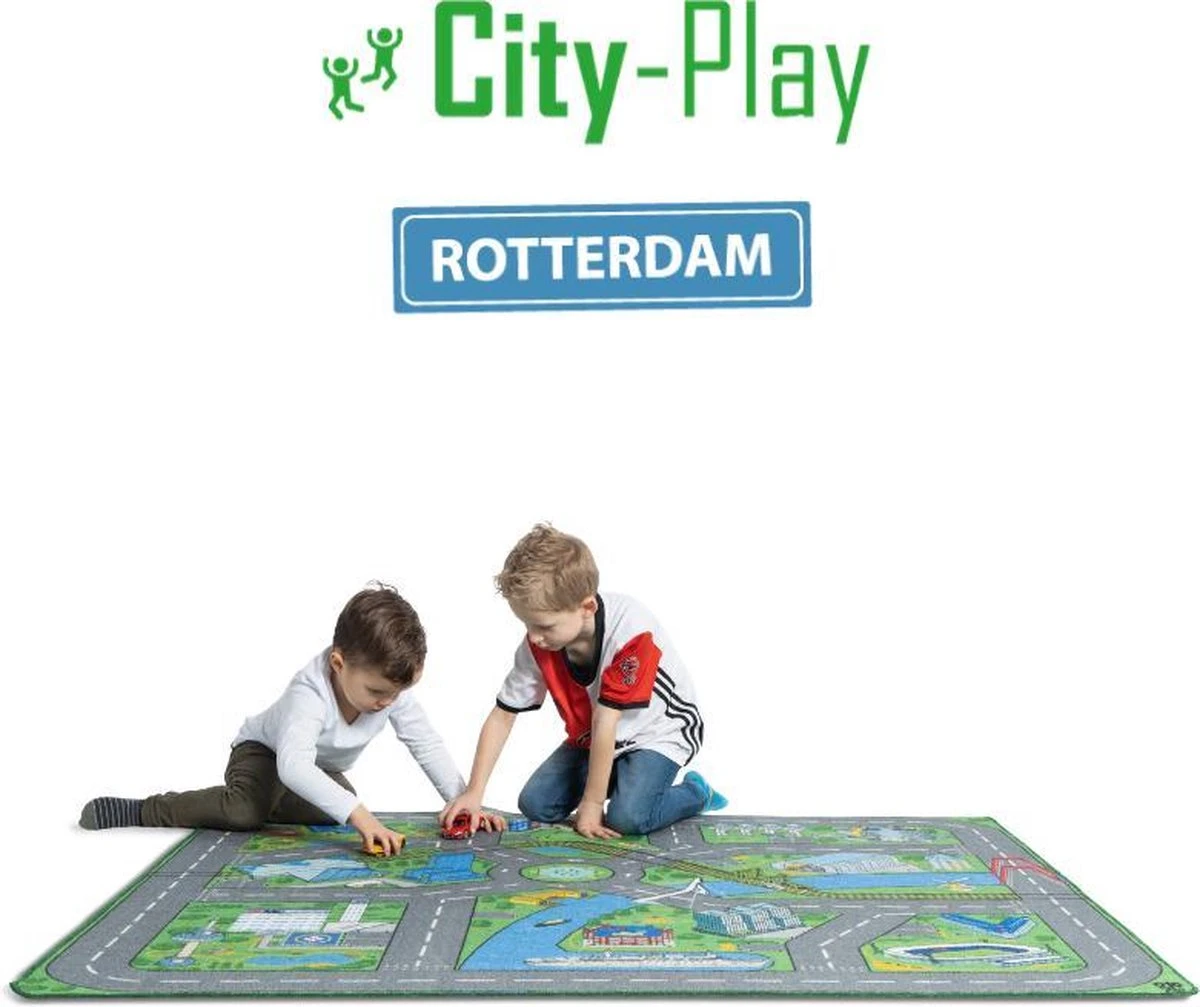 Speelkleed Rotterdam City-Play - Autokleed - Verkeerskleed - Speelmat Rotterdam 5 Speelkleed Rotterdam City-Play - Autokleed - Verkeerskleed - Speelmat Rotterdam - Afbeelding 3