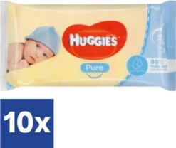 Huggies - Pure - Billendoekjes - 560 Babydoekjes - 10 X 56 -Bekend Babyproducten Winkel 1200x1012 3