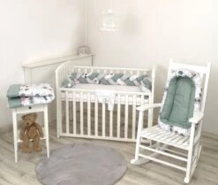 MamaLoes Amy Animal Forest Green Omkeerbaar Babynest 81899 -Bekend Babyproducten Winkel 1200x1014 10