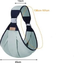 Merkloos Draagzak - Baby Draagzak - Zak - Grijs - Multifunctioneel - Ergonomisch - Baby - Dreumes - Peuter - Wrap - Travel Size - Tot 48 Maanden -Bekend Babyproducten Winkel 1200x1026 3