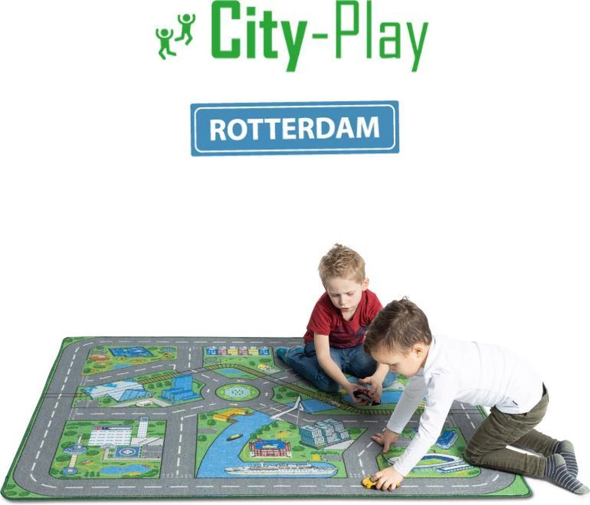 Speelkleed Rotterdam City-Play - Autokleed - Verkeerskleed - Speelmat Rotterdam 4 Speelkleed Rotterdam City-Play - Autokleed - Verkeerskleed - Speelmat Rotterdam - Afbeelding 2