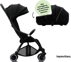Hamilton By Yoop X1 Plus Buggy – Nieuw, Hoger, Uitgebreider 2023 Model – Premium Stroller Met One Hand Folding Technologie – Zwart – Lichte, Verstelbare En Wendbare Kinderwagen Met Vele Gemakken -Bekend Babyproducten Winkel 1200x1053 1