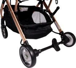 Ding Vivo Wandelwagen - Zwart/Rose - Inklapbare Buggy - Inclusief Boodschappenmandje En Zonnekap -Bekend Babyproducten Winkel 1200x1080 2