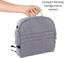 Campingbedje - Camping Bed - Compact Camping Bedje - Baby Nestje - Inclusief Klamboe - Baby Tentje - Grijs - Luxe Campingbedje -Bekend Babyproducten Winkel 1200x1084