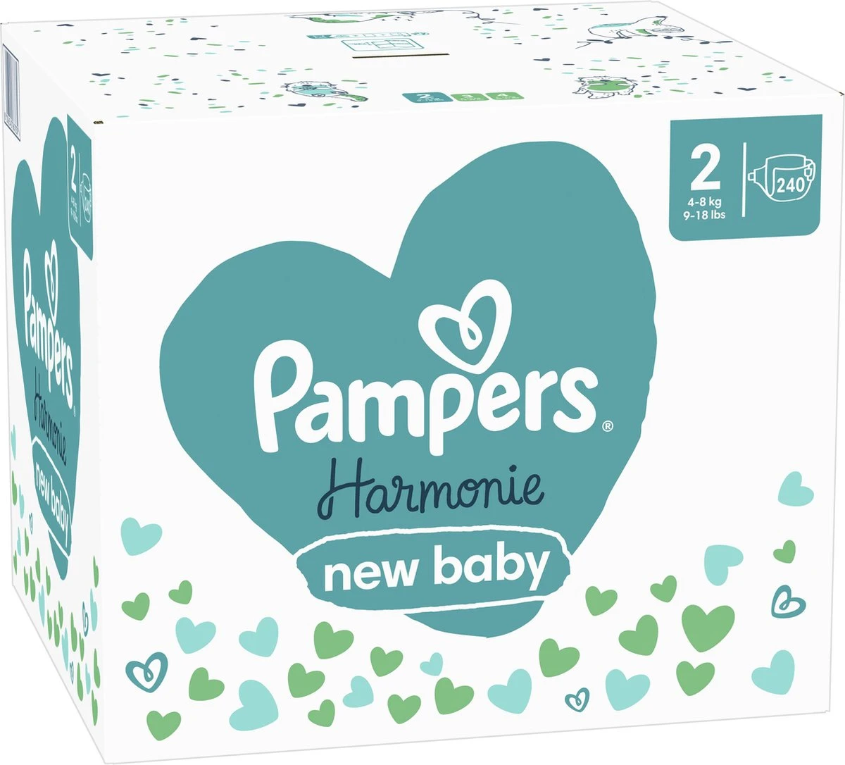 Pampers® Pampers Harmonie Luiers - Maat 2 (4-8kg) - 240 Luiers - Maandbox 15 Pampers® Pampers Harmonie Luiers - Maat 2 (4-8kg) - 240 Luiers - Maandbox - Afbeelding 13