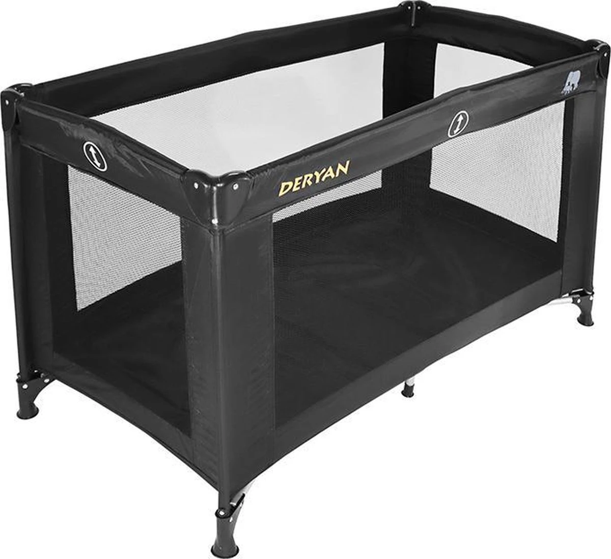 Deryan Believer Campingbedje - 120x60cm - Zwart 3 Deryan Believer Campingbedje - 120x60cm - Zwart