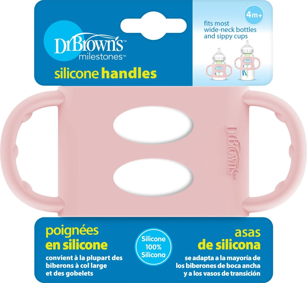 Dr. Brown's Siliconen Handvat Voor Brede Halsfles - Roze 7 Dr. Brown's Siliconen Handvat Voor Brede Halsfles - Roze - Afbeelding 5