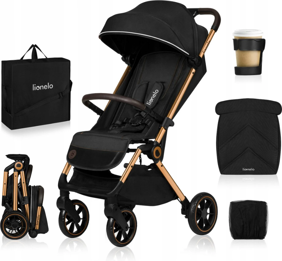 Lionelo Buggy Cloe - Kinderwagen Premium + - Tot 22 Kg - Verstelbare Rugleuning - 5-punts Veiligheidsgordels - Grote Zwenkwielen - Klamboe - Bekerhouder - Lichtgewicht - Compact - Waterdicht 3 Lionelo Buggy Cloe - Kinderwagen Premium + - Tot 22 Kg - Verstelbare Rugleuning - 5-punts Veiligheidsgordels - Grote Zwenkwielen - Klamboe - Bekerhouder - Lichtgewicht - Compact - Waterdicht