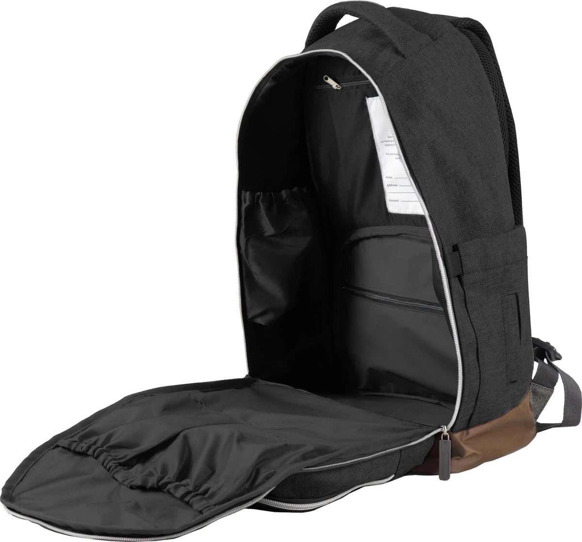 Stoere Luiertas - Rugzak - Inclusief Verschoningsmatje - Zwart 4 Stoere Luiertas - Rugzak - Inclusief Verschoningsmatje - Zwart - Afbeelding 2