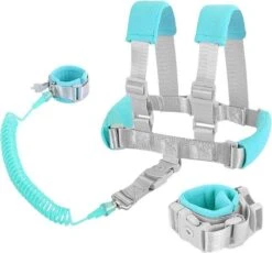 MijnNami 2 In 1 Harnas En Polstuigje – Kindertuigje En Polstuigje Met Slot – Mint -Bekend Babyproducten Winkel 1200x1118 8