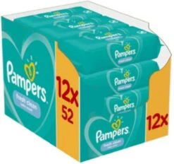 Pampers® Pampers - Fresh Clean - Billendoekjes - 1248 Doekjes - 24 X 52 -Bekend Babyproducten Winkel 1200x1125 8
