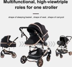 Luxe Kinderwagen 3 In 1 - Wandelwagen - Kinderwagen 3-in-1 Incl Autostoel - Kinderwagen Maxi Cosi – Buggy 3 In 1 - Newborn - Zwart/goud 21 Luxe Kinderwagen 3 In 1 - Wandelwagen - Kinderwagen 3-in-1 Incl Autostoel - Kinderwagen Maxi Cosi – Buggy 3 In 1 - Newborn - Zwart/goud -Bekend Babyproducten Winkel 1200x1130 4