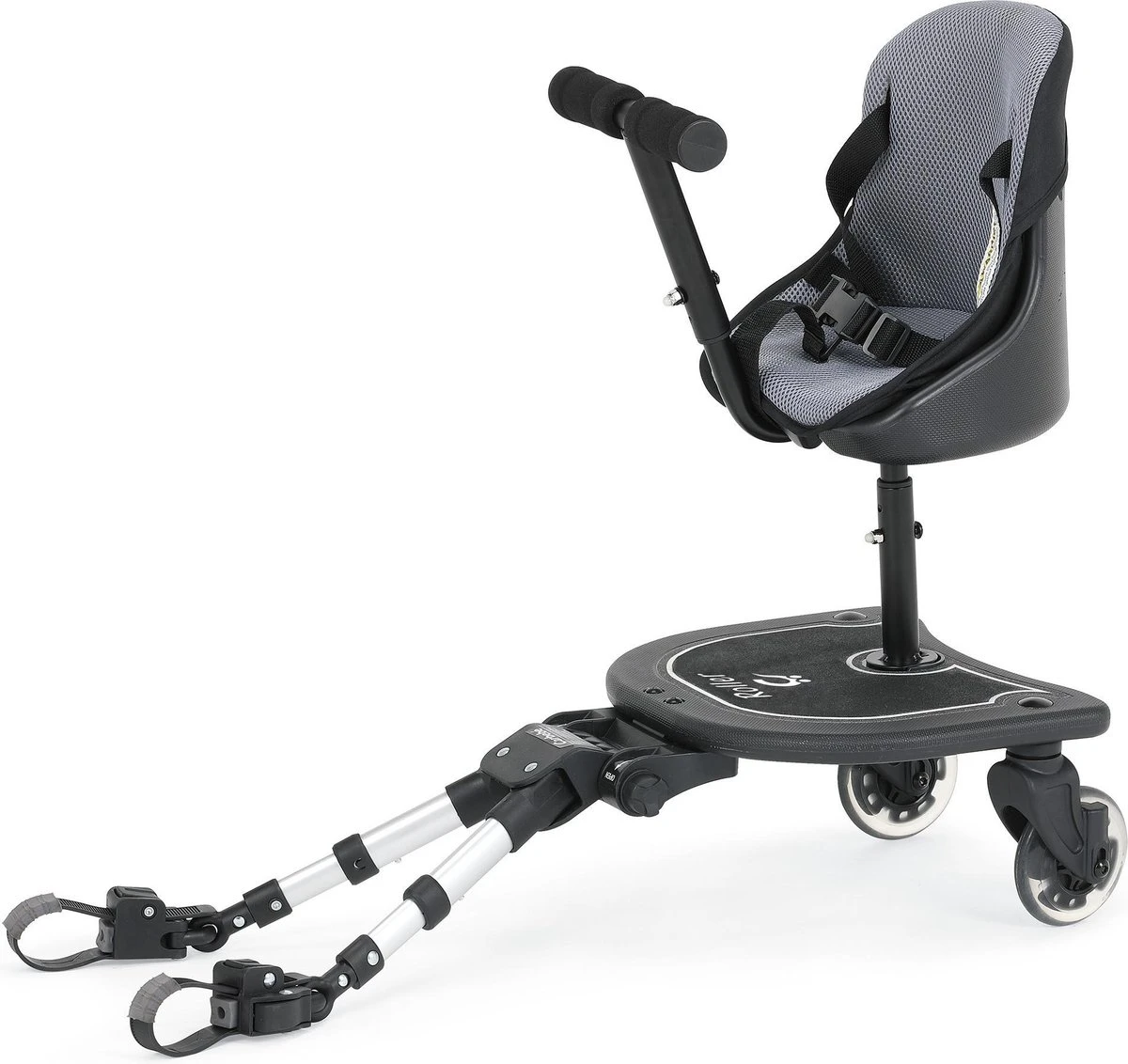 Carbebe Roller Plus Meerijdplankje Universeel - Zwart 3 Carbebe Roller Plus Meerijdplankje Universeel - Zwart