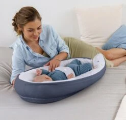 Doomoo Cocoon - Babynestje - Organisch Katoen - 74 X 46 Cm - Blue Grey Moon -Bekend Babyproducten Winkel 1200x1137 10