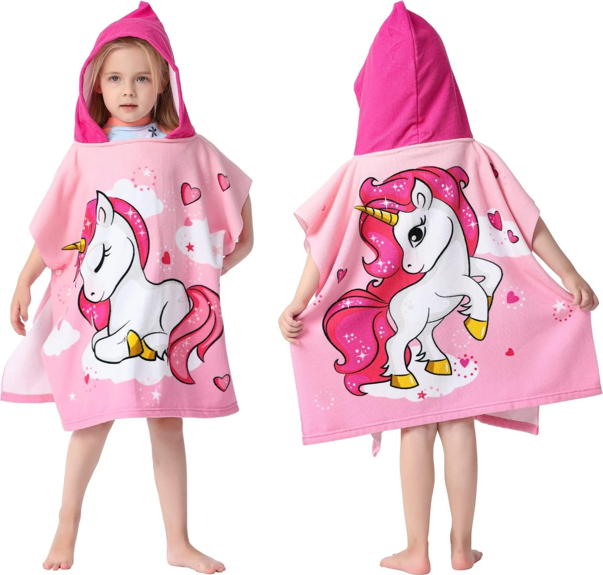 JAXY Badcape Baby - Badcape - Baby Badjas - Omslagdoek - Omslagdoek - Baby Handdoek Met Capuchon - Strandhanddoek - Badponcho - Poncho Handdoek - Microfiber - 60x90cm - Pony 4 JAXY Badcape Baby - Badcape - Baby Badjas - Omslagdoek - Omslagdoek - Baby Handdoek Met Capuchon - Strandhanddoek - Badponcho - Poncho Handdoek - Microfiber - 60x90cm - Pony - Afbeelding 2