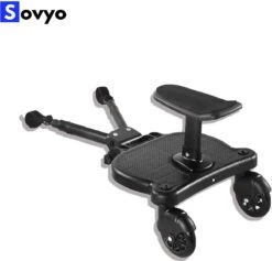 Merkloos Meerijdplankje Universeel Buggy/Kinderwagen - Kinderwagen Accessoire Met Afneembaar Zitje Van Hoogwaardige Kwaliteit - Verstelbaar Meerijdplankje -Bekend Babyproducten Winkel 1200x1151 4