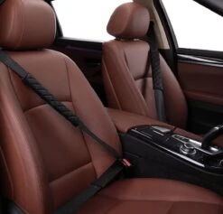 Merkloos Luxe Gordelhoes - Auto Gordelbeschermer - Gordelkussen - Zwart - 2 Stuks Gordelbeschermers -Bekend Babyproducten Winkel 1200x1153 3