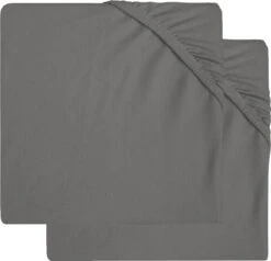 Jollein Baby Hoeslaken Boxmatras Jersey 75x95cm - Storm Grey - 2 Stuks -Bekend Babyproducten Winkel 1200x1157 3