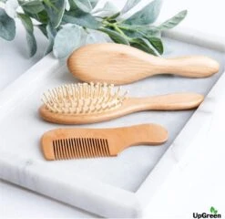 UpGreen® - Baby Verzorgingsset – Baby Borstel – Baby Borstel Set - Kraamcadeau – Baby Manicureset - Baby Verzorgingsproducten – Baby Borstel En Kam – Baby Kam – Baby Borstel Hout – Baby Haarborstel – Baby Borstel Geitenhaar -Bekend Babyproducten Winkel 1200x1164 2