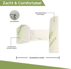 Novalits - Orthopedisch Baby Zijslaapkussen Met Traagschuim En Anti-Allergene Bamboe Microvezel Stof Om Een Plat Hoofd Tegen Te Gaan - Zijligkussen Voor Peuter - Babykussen Zijligging - Rolkussen - Steunkussen - Slaapondersteuning 14 Novalits - Orthopedisch Baby Zijslaapkussen Met Traagschuim En Anti-Allergene Bamboe Microvezel Stof Om Een Plat Hoofd Tegen Te Gaan - Zijligkussen Voor Peuter - Babykussen Zijligging - Rolkussen - Steunkussen - Slaapondersteuning -Bekend Babyproducten Winkel 1200x1171 15