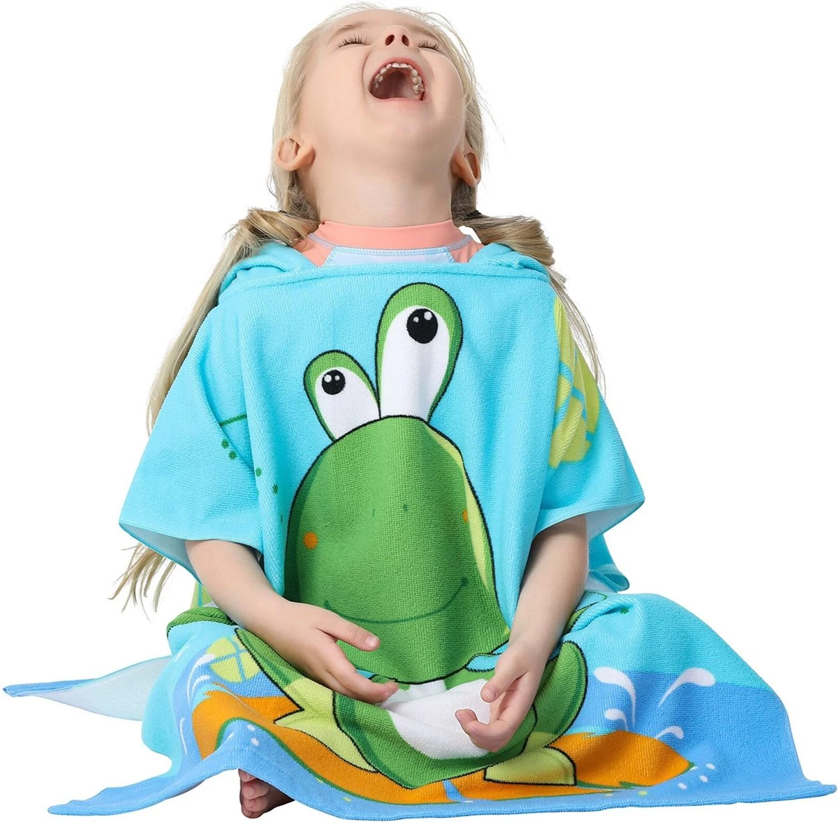 JAXY Badcape Baby - Badcape - Baby Badjas - Omslagdoek - Omslagdoek - Baby Handdoek Met Capuchon - Strandhanddoek - Badponcho - Poncho Handdoek - Microfiber - 60x90cm - Kikker 3 JAXY Badcape Baby - Badcape - Baby Badjas - Omslagdoek - Omslagdoek - Baby Handdoek Met Capuchon - Strandhanddoek - Badponcho - Poncho Handdoek - Microfiber - 60x90cm - Kikker