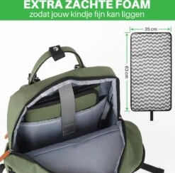 Brisby Slijtvaste Luiertas – Verzorgingstas – Met Buggymontage - Groen -Bekend Babyproducten Winkel 1200x1179 7