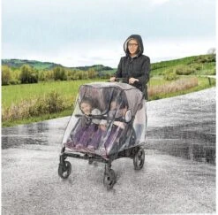 Reer - Regenhoes Tweelingwagen - Regenscherm Voor Dubbele Buggy En Kinderwagen - Hoes Voor Duo Buggy, Duowagen, Duo Kinderwagen - RainCover Twin -Bekend Babyproducten Winkel 1200x1180 2