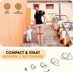 Deryan Baby Luxe Campingbedje – Inclusief Zelfopblaasbare Matras - Cream -Bekend Babyproducten Winkel 1200x1180 3