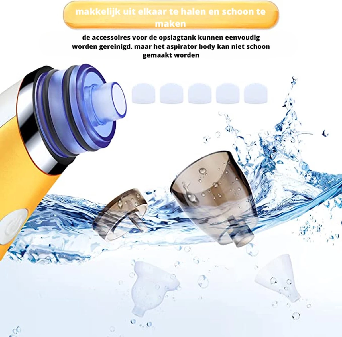 Premium Elektrische Oplaadbare Neus Reiniger Voor Baby En Kinderen - Inclusief Oplader, Handleiding En Batterijen - Hygiënische Neusreiniger - Baby Aspirator - Neuszuiger - Baby Neuspompje - Toetenveger - Baby Neusreiniger - Geel - Neusspoeler 9 Premium Elektrische Oplaadbare Neus Reiniger Voor Baby En Kinderen - Inclusief Oplader, Handleiding En Batterijen - Hygiënische Neusreiniger - Baby Aspirator - Neuszuiger - Baby Neuspompje - Toetenveger - Baby Neusreiniger - Geel - Neusspoeler - Afbeelding 7