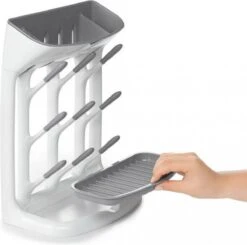 OXO Tot Flessendroogrek Baby - Compact Flessenrek - Flessenrek Baby - Afdruiprek Babyfles - Droogrek Flessen Baby -Grey -Bekend Babyproducten Winkel 1200x1188