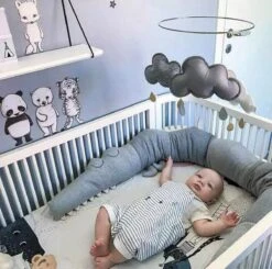 Merkloos Bedbumper Baby Krokodil / Bedomrander / Bed Bumper / Bedomranding Baby / Krokodil