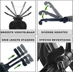 Merkloos Kinderwagen/Buggy Meerijdplankje - Kant & Klaar - In Elkaar Gezet - Universeel – Met Zitje – Verstelbaar – Zwart -Bekend Babyproducten Winkel 1200x1191 11