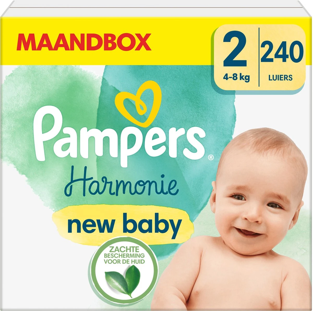 Pampers® Pampers Harmonie Luiers - Maat 2 (4-8kg) - 240 Luiers - Maandbox 9 Pampers® Pampers Harmonie Luiers - Maat 2 (4-8kg) - 240 Luiers - Maandbox - Afbeelding 7