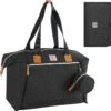 Brisby Slijtvaste Luiertas - Verzorgingstas Groot -Zwart - Inclusief Verschoonmatje - Isoleervakken - Fopspeen Houder - Makkelijk Te Bevestigen Aan De Kinderwagen -Bekend Babyproducten Winkel 1200x1192 7