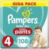 Pampers® Pampers Baby Dry Nappy Pants - Maat 4 (9-15kg) - 108 Stuks