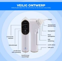 Young Star Baby - Elektrische Neusreiniger Baby - Neuszuiger Met USB - Neuspeer - Neusdouche - Snotverwijderaar -Bekend Babyproducten Winkel 1200x1195 23