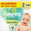 Pampers® Pampers Harmonie Luiers - Maat 2 (4-8kg) - 240 Luiers - Maandbox