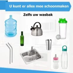 Flessenborstel - Flessenrager - Schoonmaakborstel - Flessenreiniger - 5 Stuks - Kras- En BPA Vrij - Geschikt Voor Alle Oppervlakken -Bekend Babyproducten Winkel 1200x1197