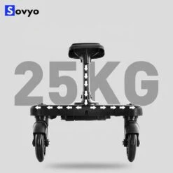 Merkloos Meerijdplankje Universeel Buggy/Kinderwagen - Kinderwagen Accessoire Met Afneembaar Zitje Van Hoogwaardige Kwaliteit - Verstelbaar Meerijdplankje -Bekend Babyproducten Winkel 1200x1198 13