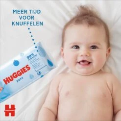Huggies - Pure - Billendoekjes - 560 Babydoekjes - 10 X 56 -Bekend Babyproducten Winkel 1200x1198 21